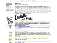 Tablet Screenshot of einfaelle-statt-abfaelle.de